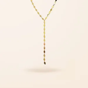 10K Gold Large Disco Lariat