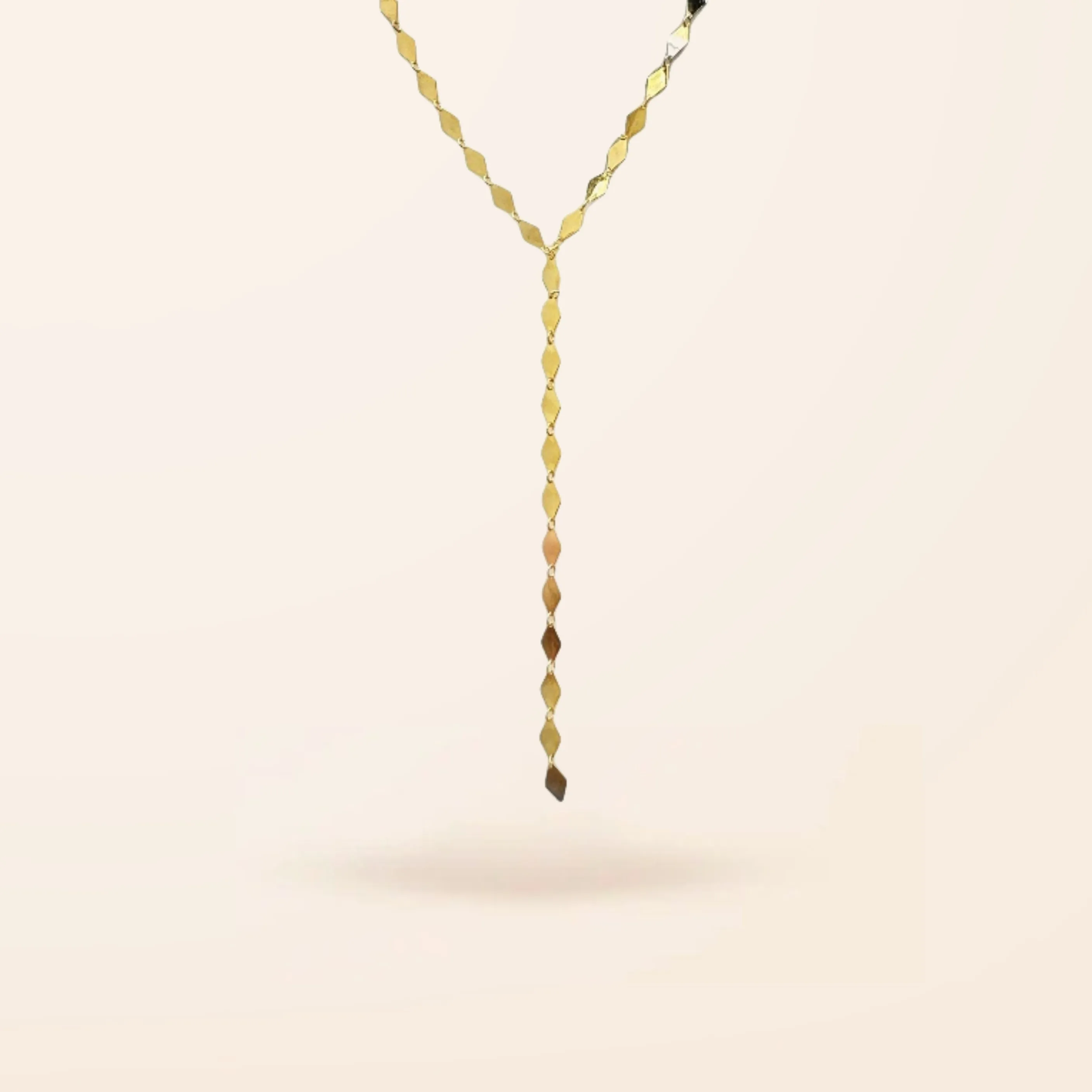 10K Gold Large Disco Lariat