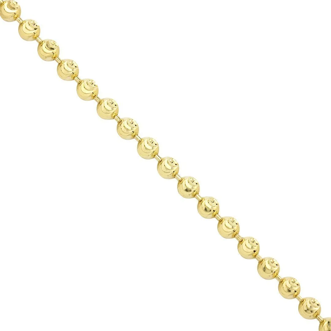 10k Yellow Gold Ball Chain 2.5 mm