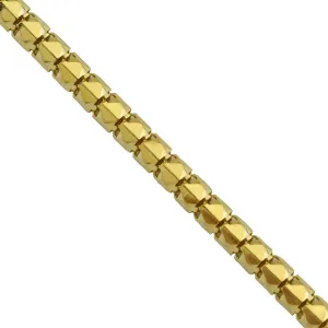 10k Yellow Gold Box Link Chain 2.5 mm