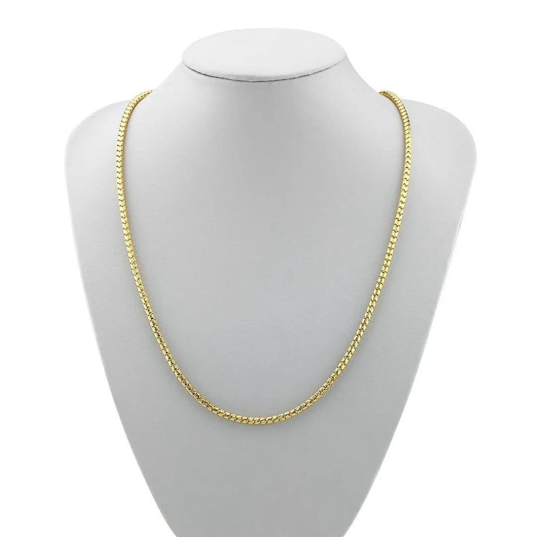 10k Yellow Gold Box Link Chain 3.5 mm