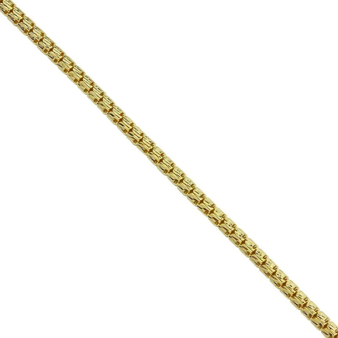 10k Yellow Gold Box Link Chain 3.5 mm