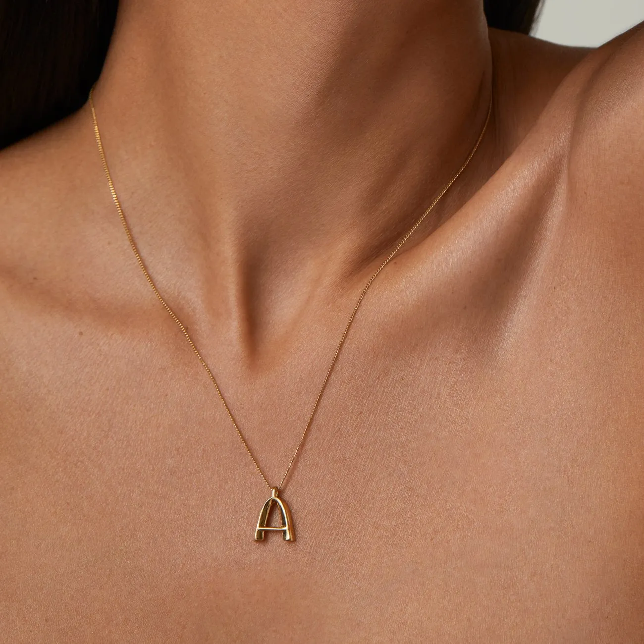 14k Gold Plated Monogram Necklace