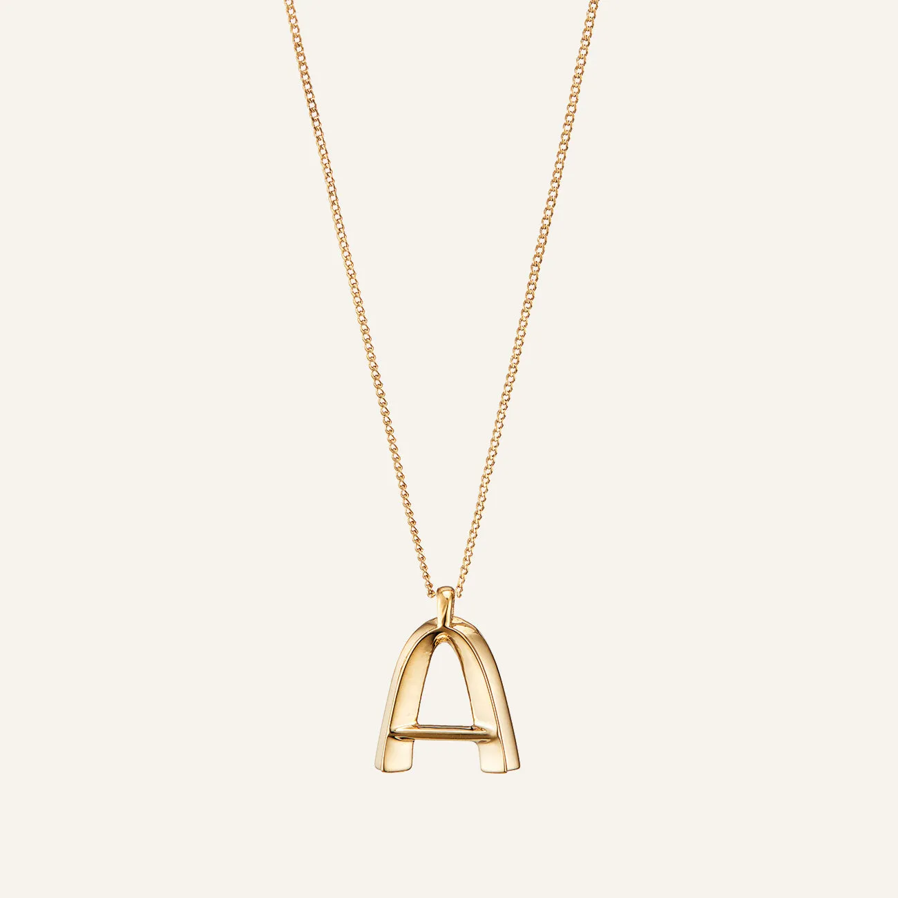 14k Gold Plated Monogram Necklace