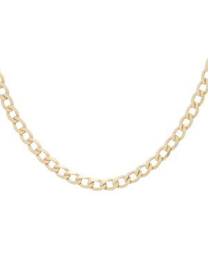 14K Solid Gold Frank Curb Necklace