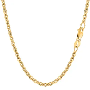 14k Yellow Gold Forsantina Chain Necklace, 3.1mm