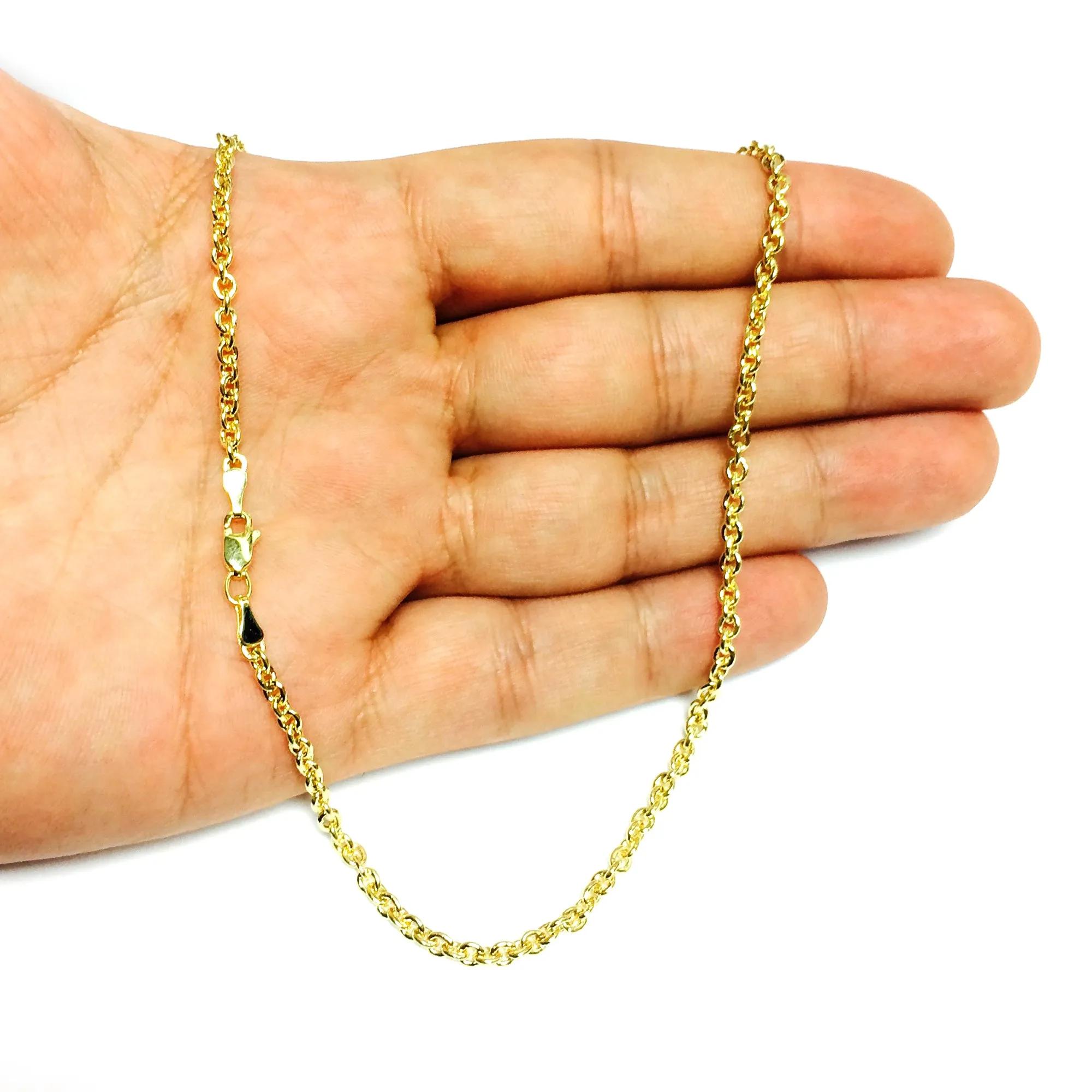 14k Yellow Gold Forsantina Chain Necklace, 3.1mm