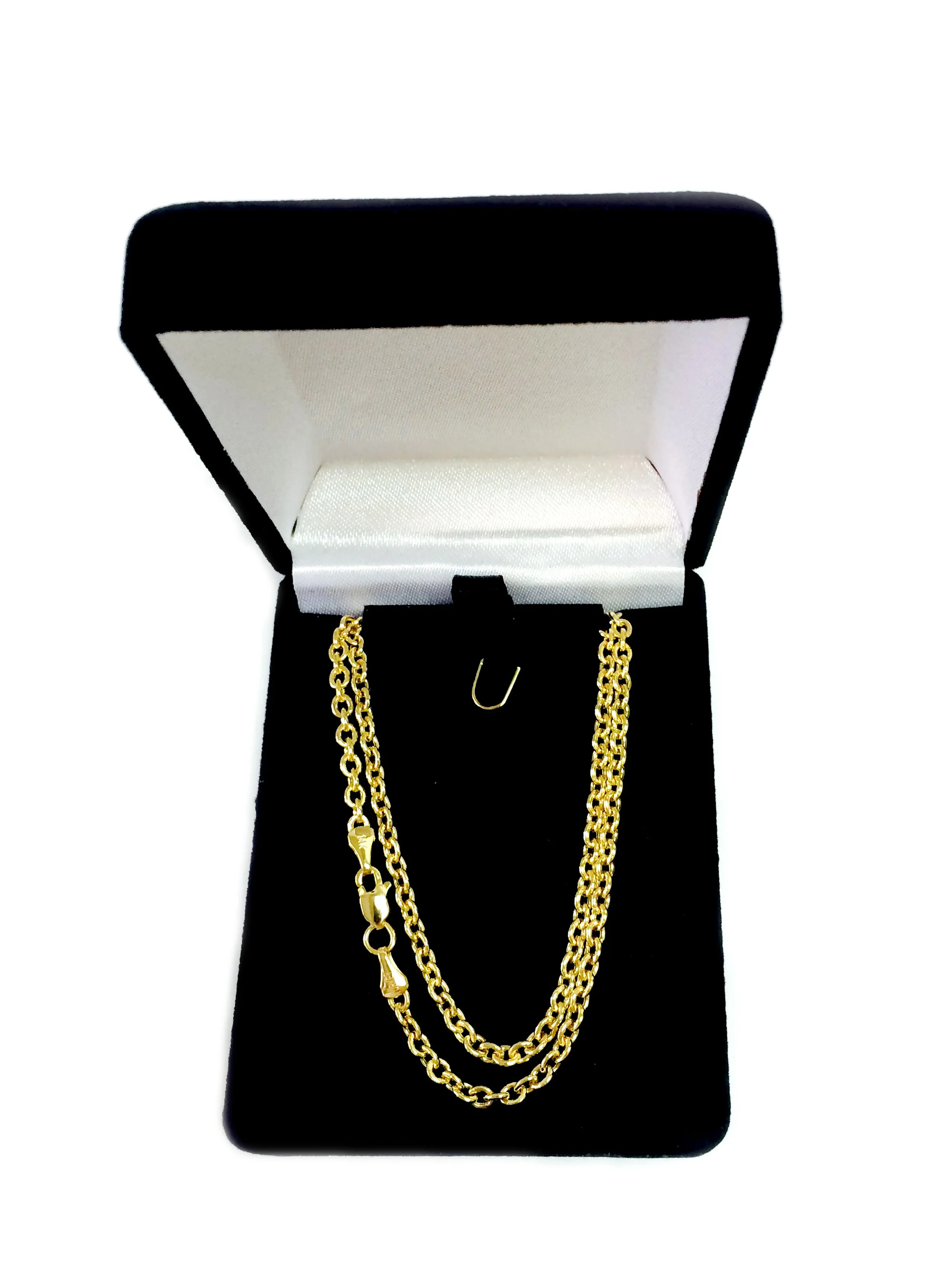 14k Yellow Gold Forsantina Chain Necklace, 3.1mm