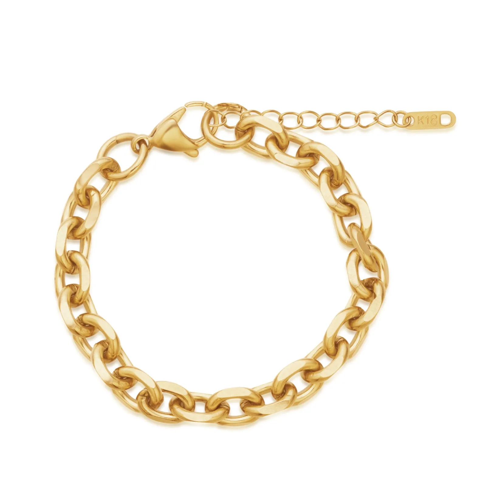 15cm-20cm 7mm Width Chunky Link Chain Bracelet