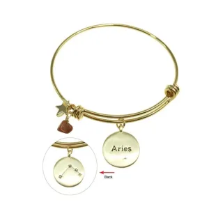 20 KARAT GOLD PLATED ARIES ZODIAC BRACELET