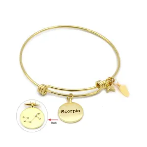 20 KARAT GOLD PLATED SCORPIO ZODIAC BRACELET