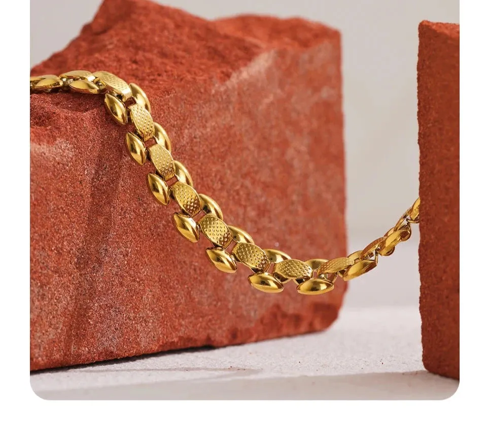 22K Gold Plated Chain Bracelet