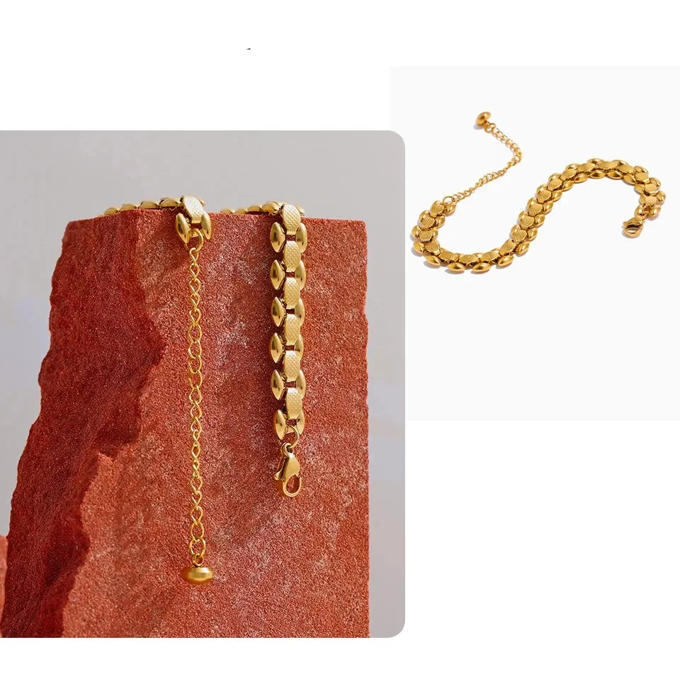 22K Gold Plated Chain Bracelet