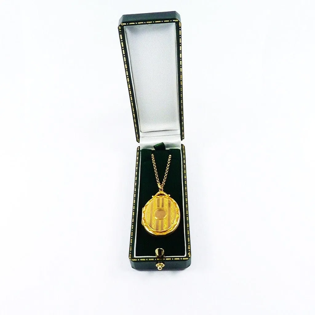 5th Battalion Seaforth Highlanders Solid Gold Mourning Locket Necklace