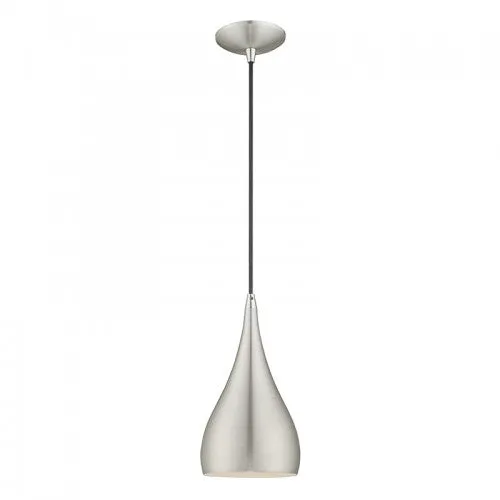 AMADOR 1 LIGHT MINI PENDANT, BRUSHED ALUMINUM