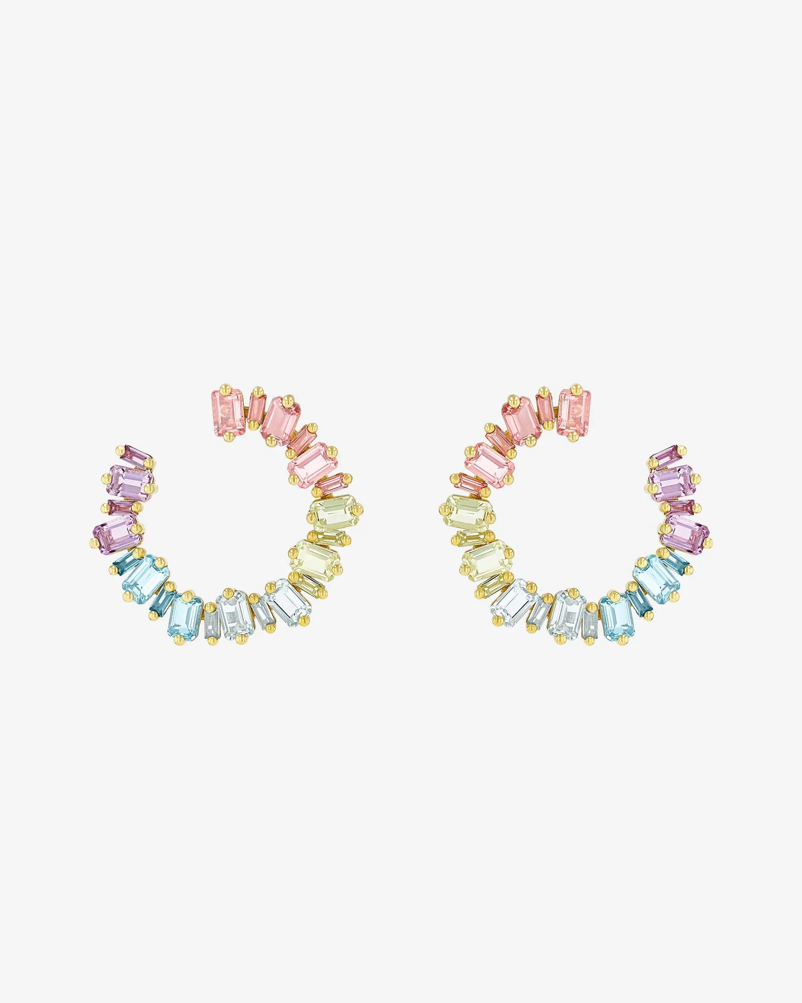 Ann Pastel Milli Sideways Hoops