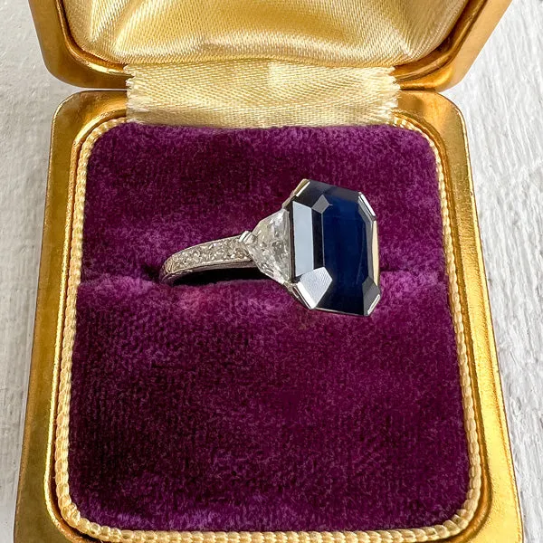 Art Deco Sapphire & Diamond Ring