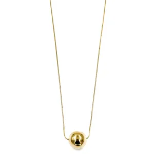 Ashley Gold Stainless Steel Gold Plated Chunky Ball Design Necklace