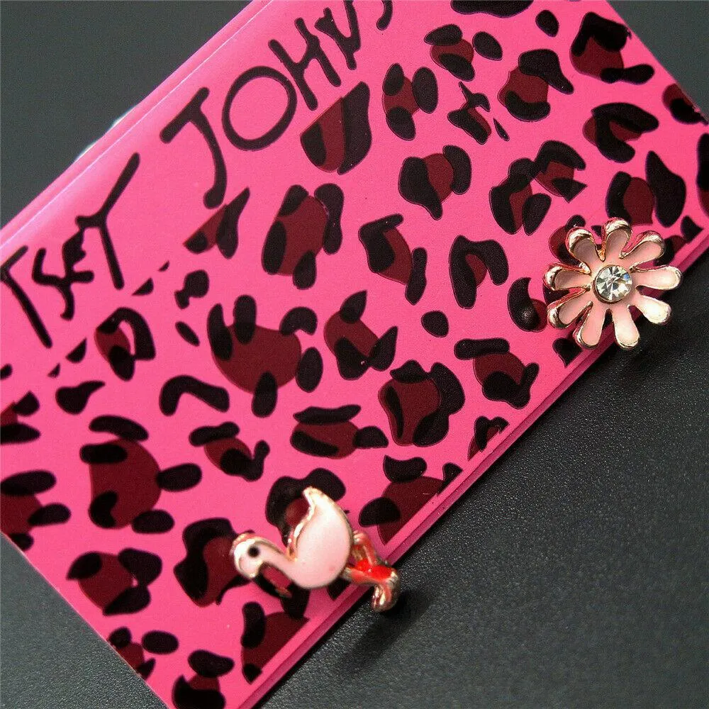 Betsey Johnson Pink Flamingo & Flower Mismatch Earrings