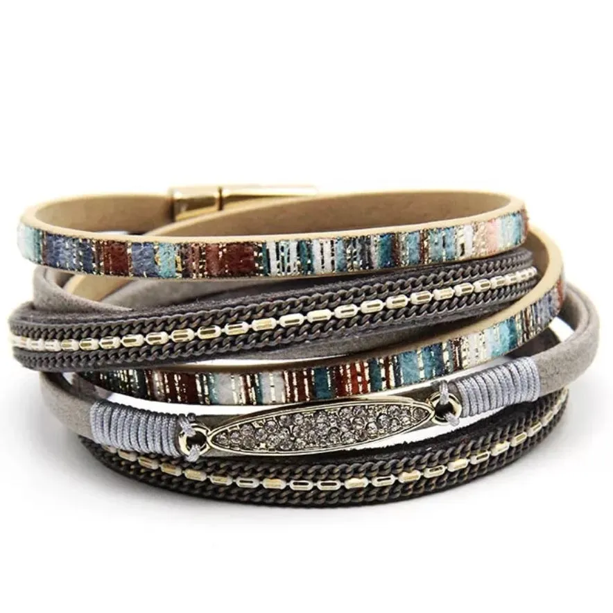 Boho Glam Wrap Bracelet