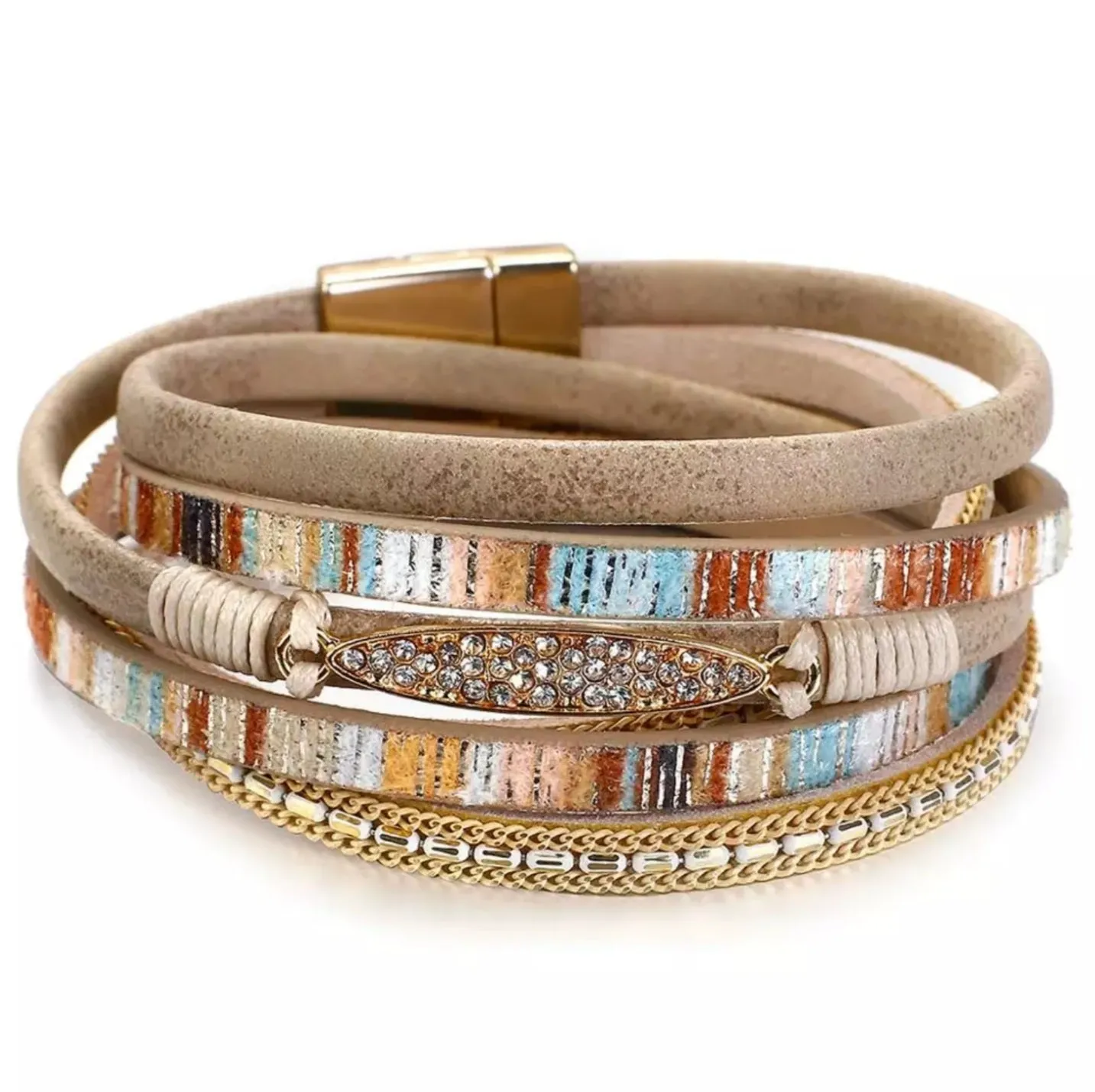 Boho Glam Wrap Bracelet