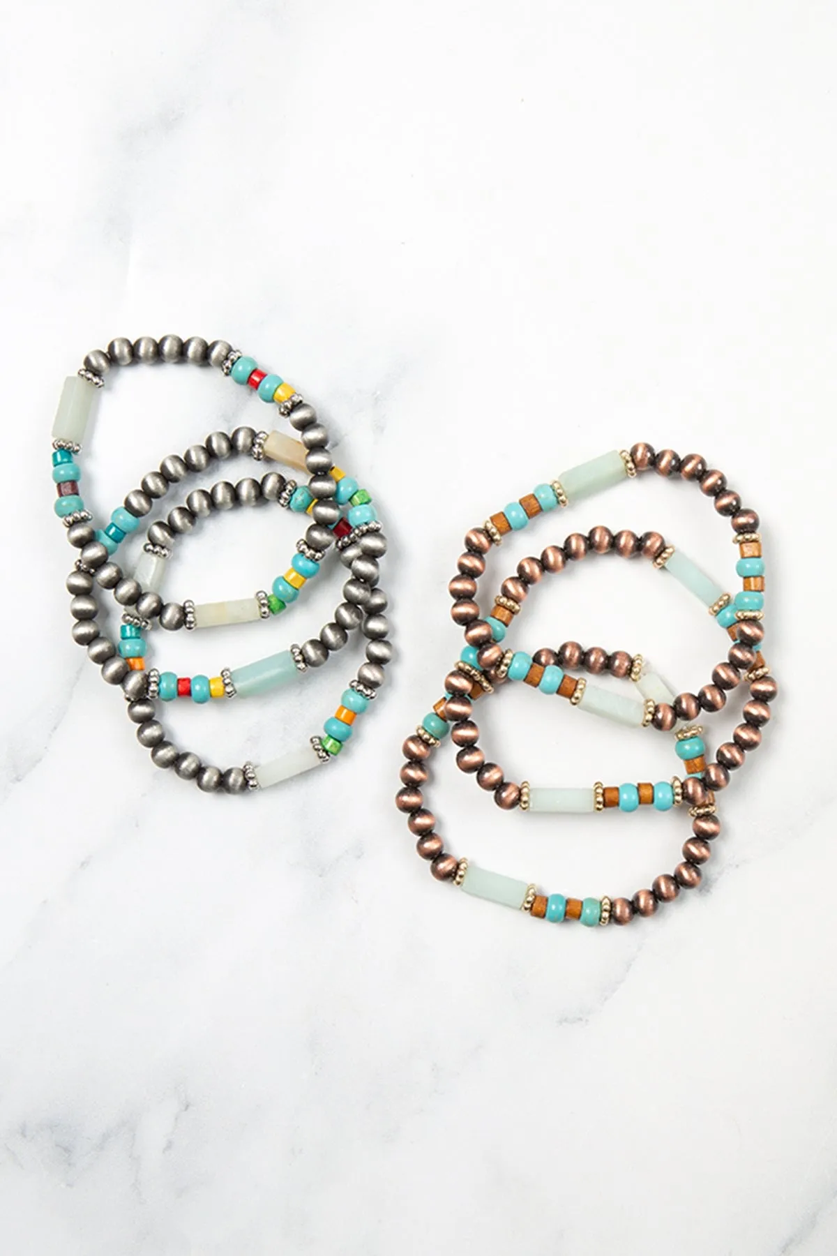 BOHO WOOD BEADS LAYERED WESTERN BRACELET (NOW $1.25 ONLY!)