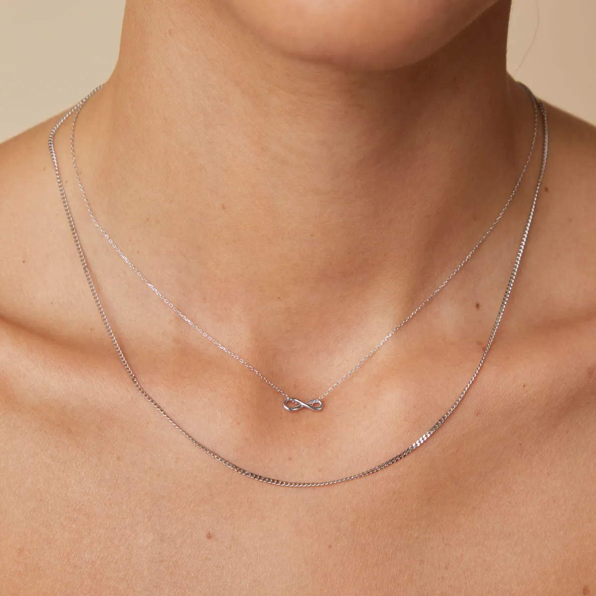 Bold Miyu Chain Necklace in Solid White Gold