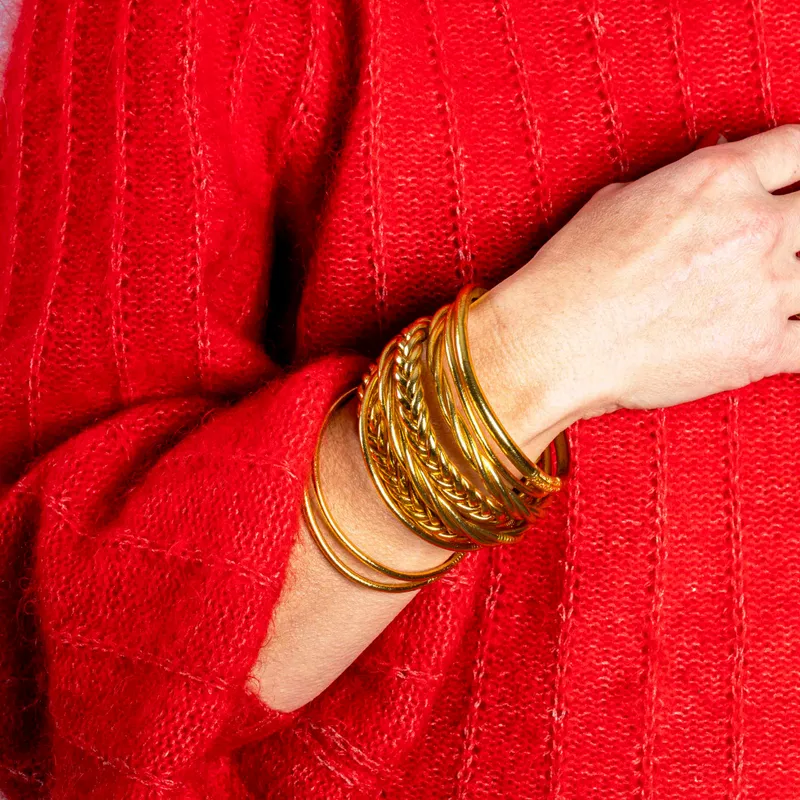 BUDDHIST BANGLE | THIN | GOLD