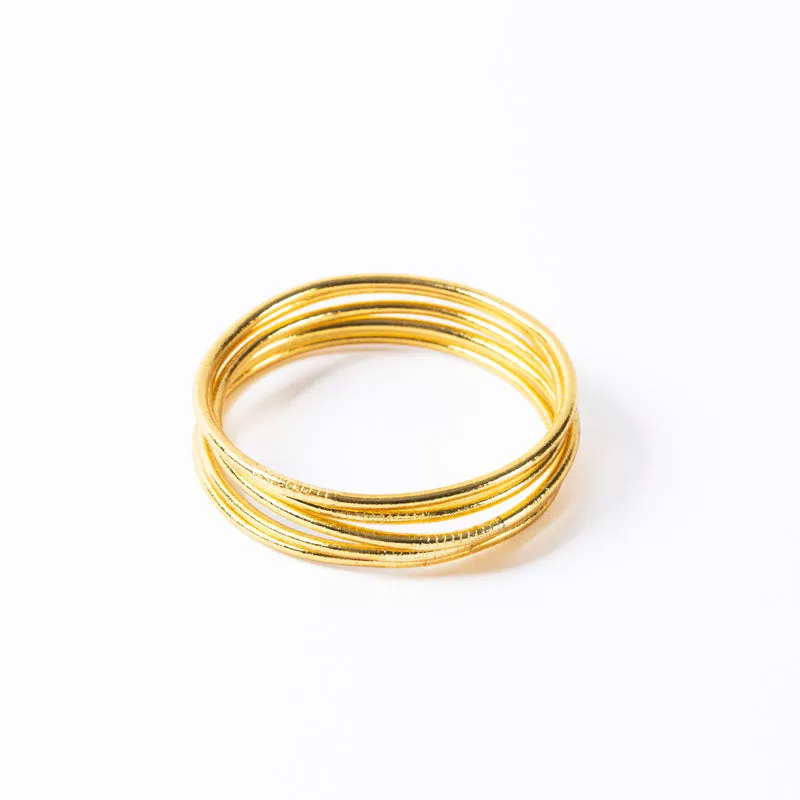 BUDDHIST BANGLE | THIN | GOLD