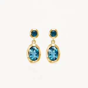 By Charlotte Sacred Jewel Topaz Earrings, Gold