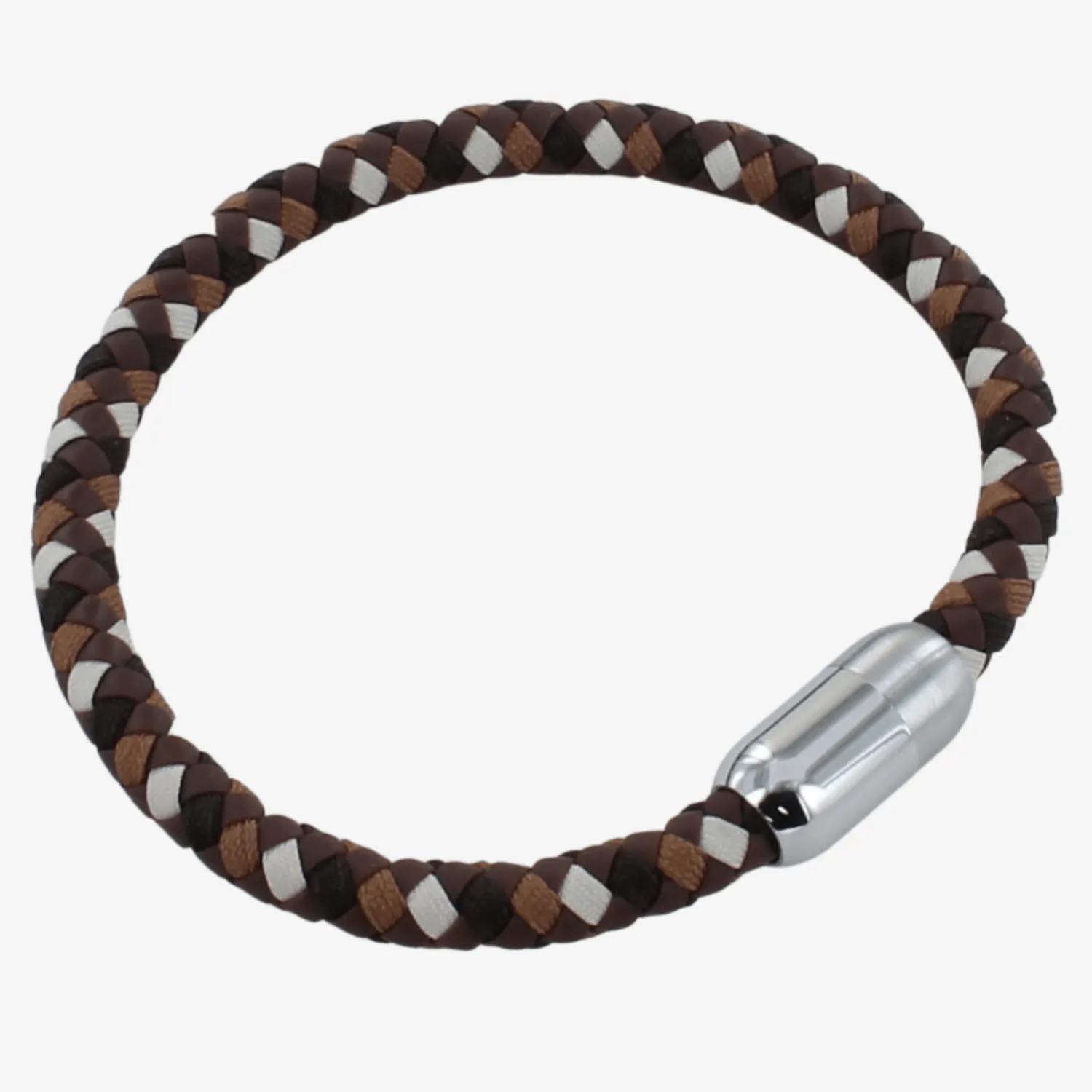 Casino Leather and Stainless Steel Bracelet