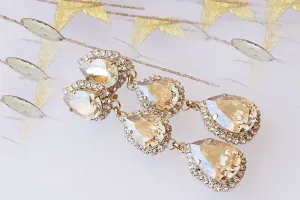 CHANDELIER CLIP EARRINGS