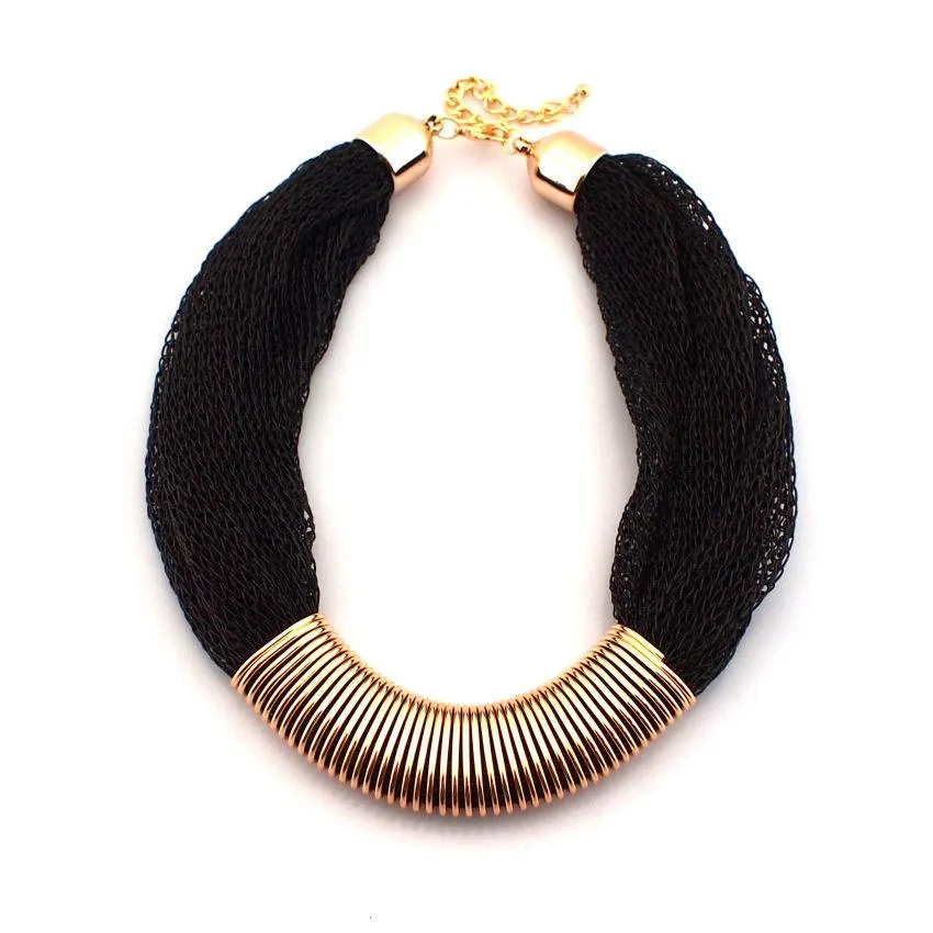 Chunky Collar Rope Chain Statement Necklace