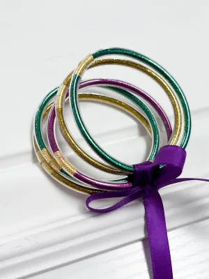 Colored Bangle Bracelets Set of 5