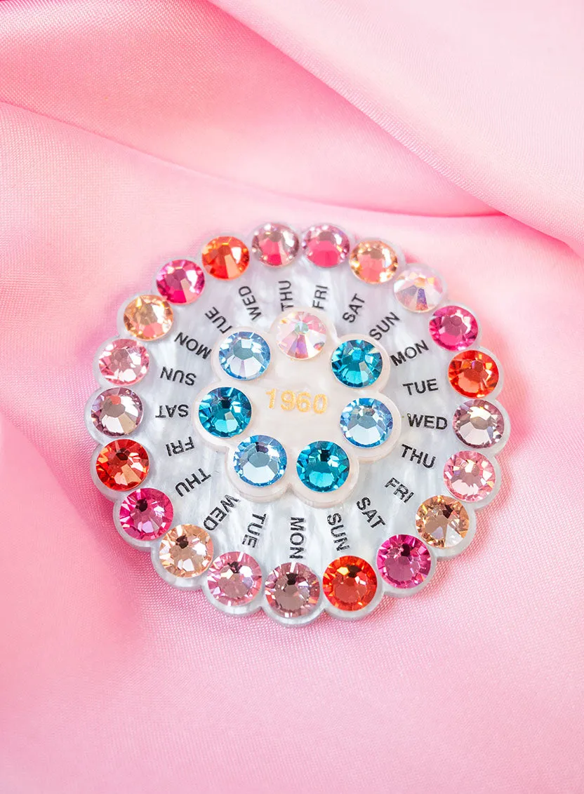 Contraceptive Pill Packet Brooch