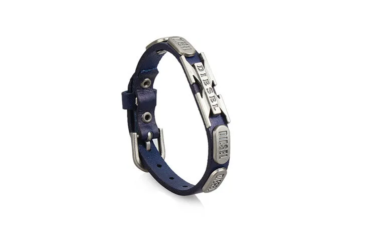 Cool Rock Punk Men Women Fashion Genuine Leather Bracelets Fashion Bracelet