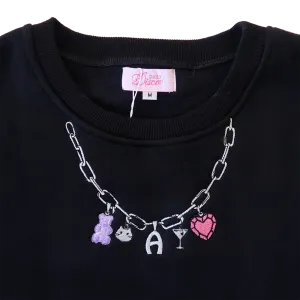 Custom Chunky Charm Necklace Sweatshirt