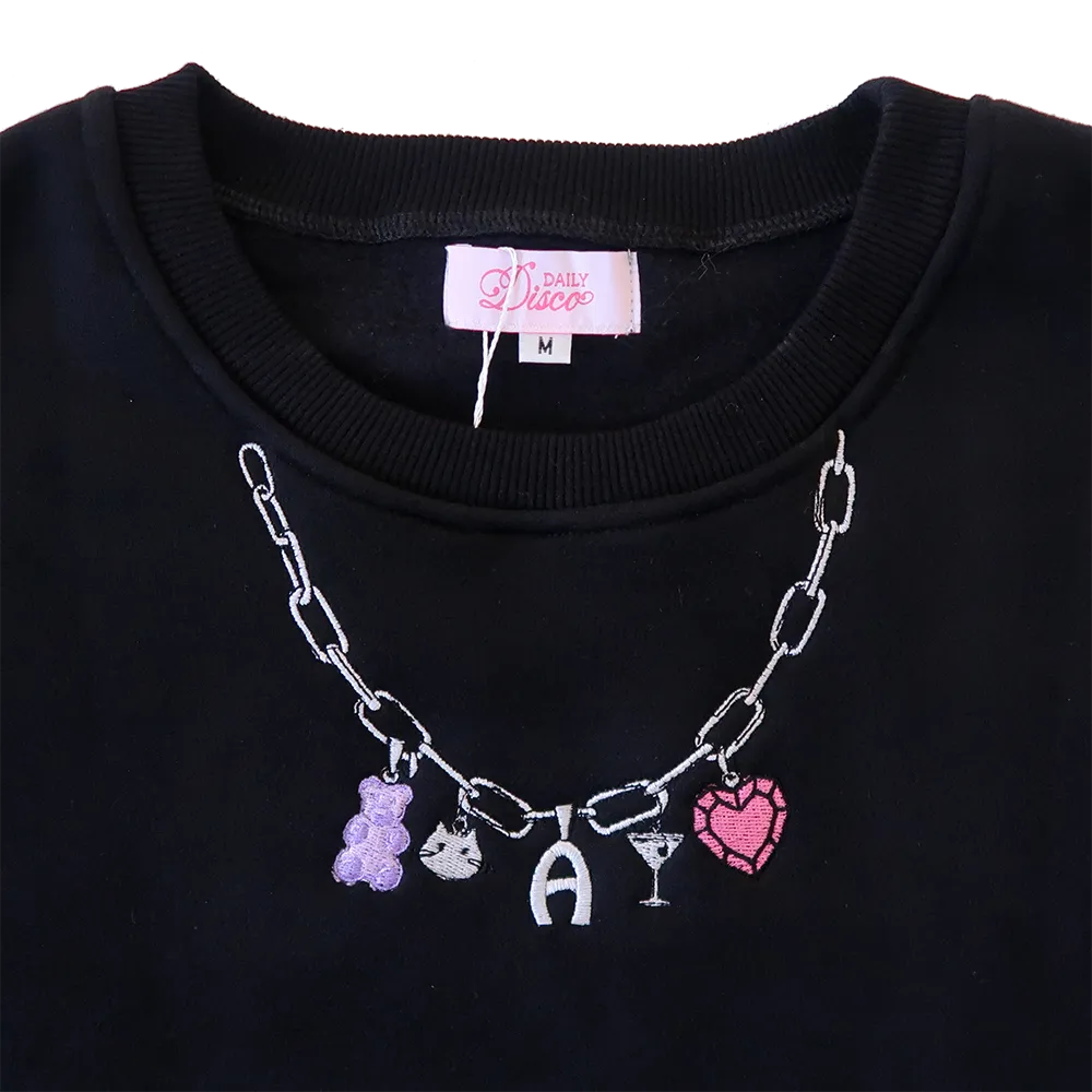 Custom Chunky Charm Necklace Sweatshirt