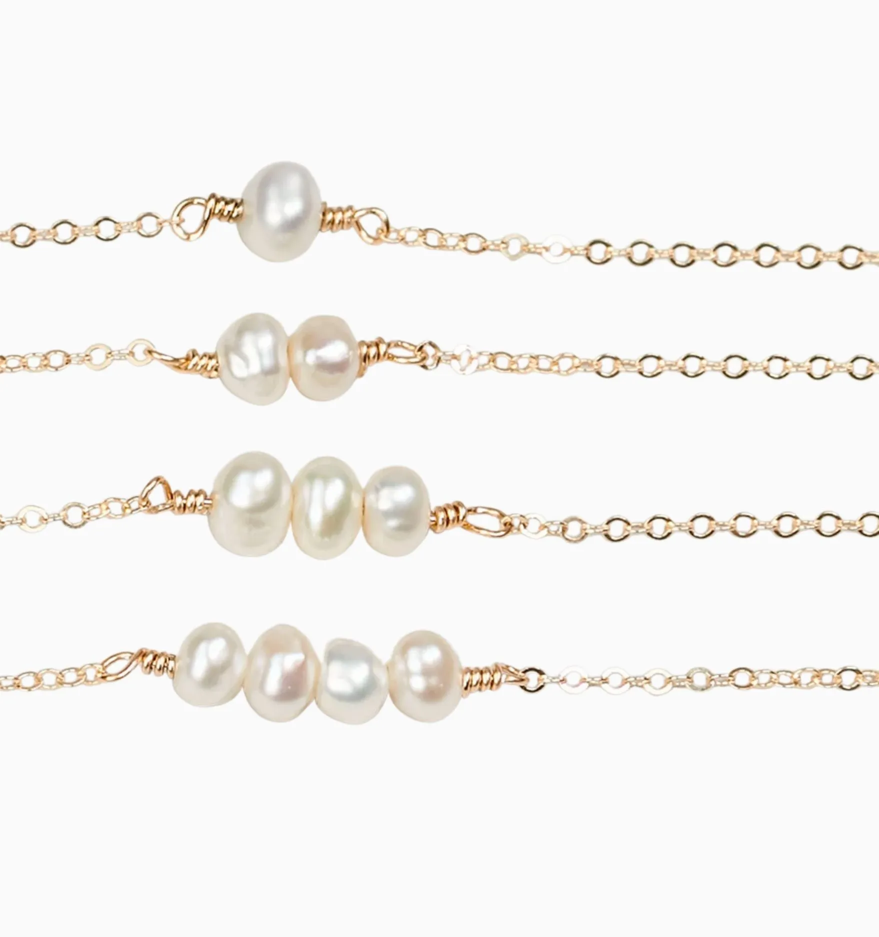 Dainty Pearl Choker Necklace