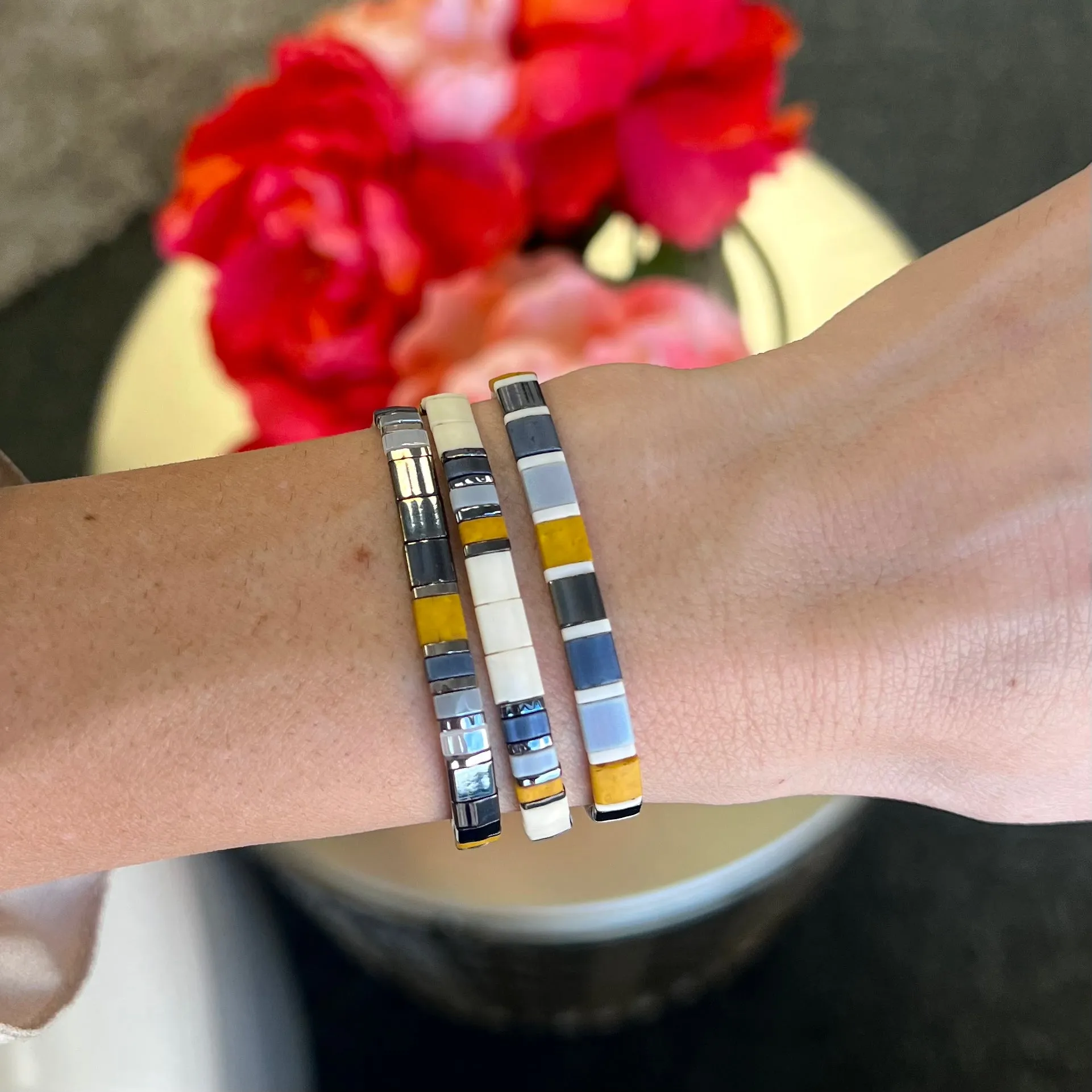 DAKOTA - 3 Tila Bracelet Stack