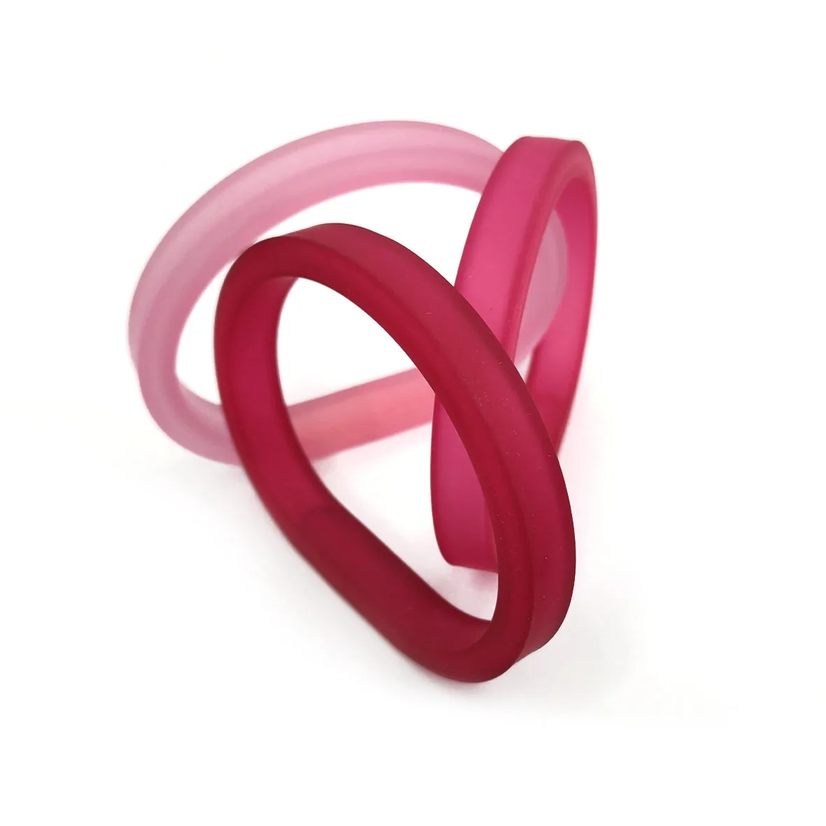 Drim Trio Bracelets - Fuchsia