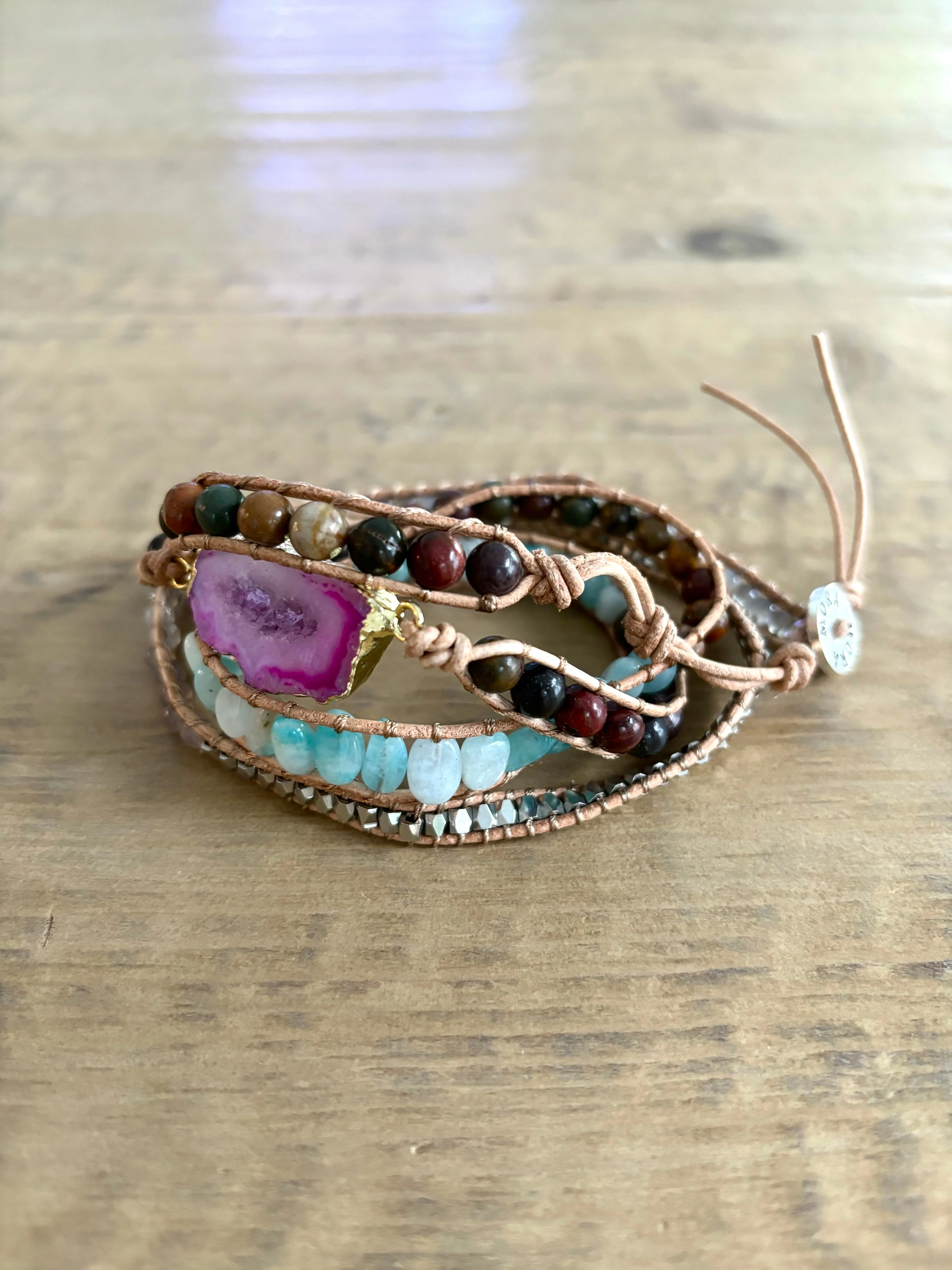 Druzy Wrap Bracelet