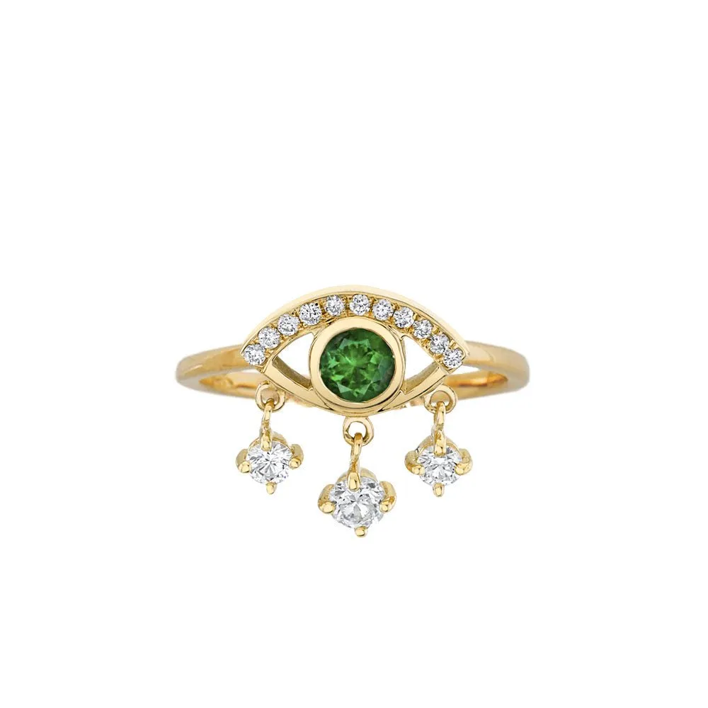 Emerald Eye of Emotions Ring