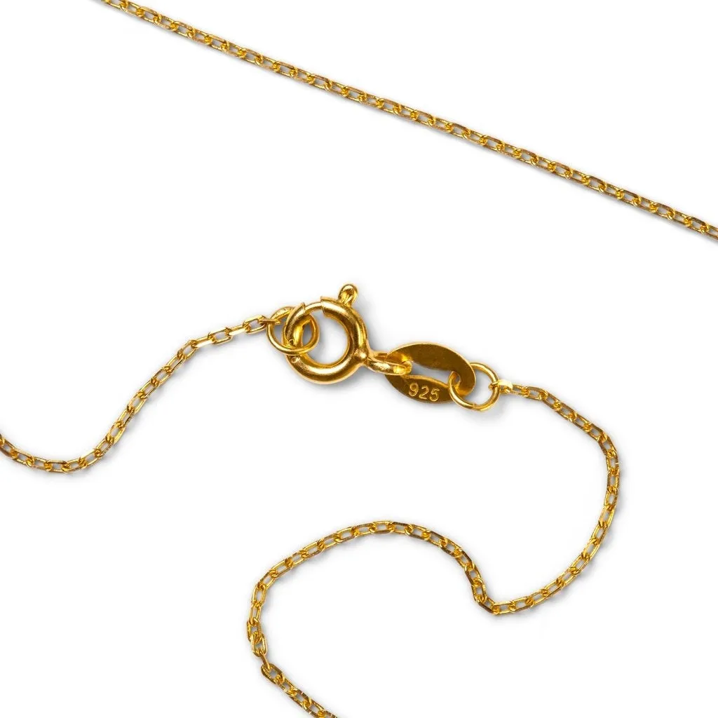 Facet Necklace short - Gold plated