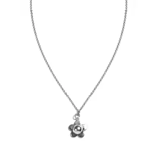 Flower Pendant Cable Chain Necklace