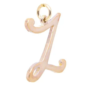 Gold Large Italic Z Charm