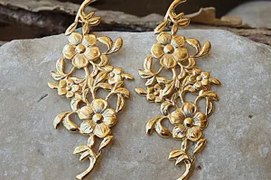 Gold Stud Bridal Earrings