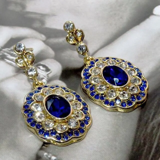 Gorgeous Royal Blue Cubic Zircon Drops