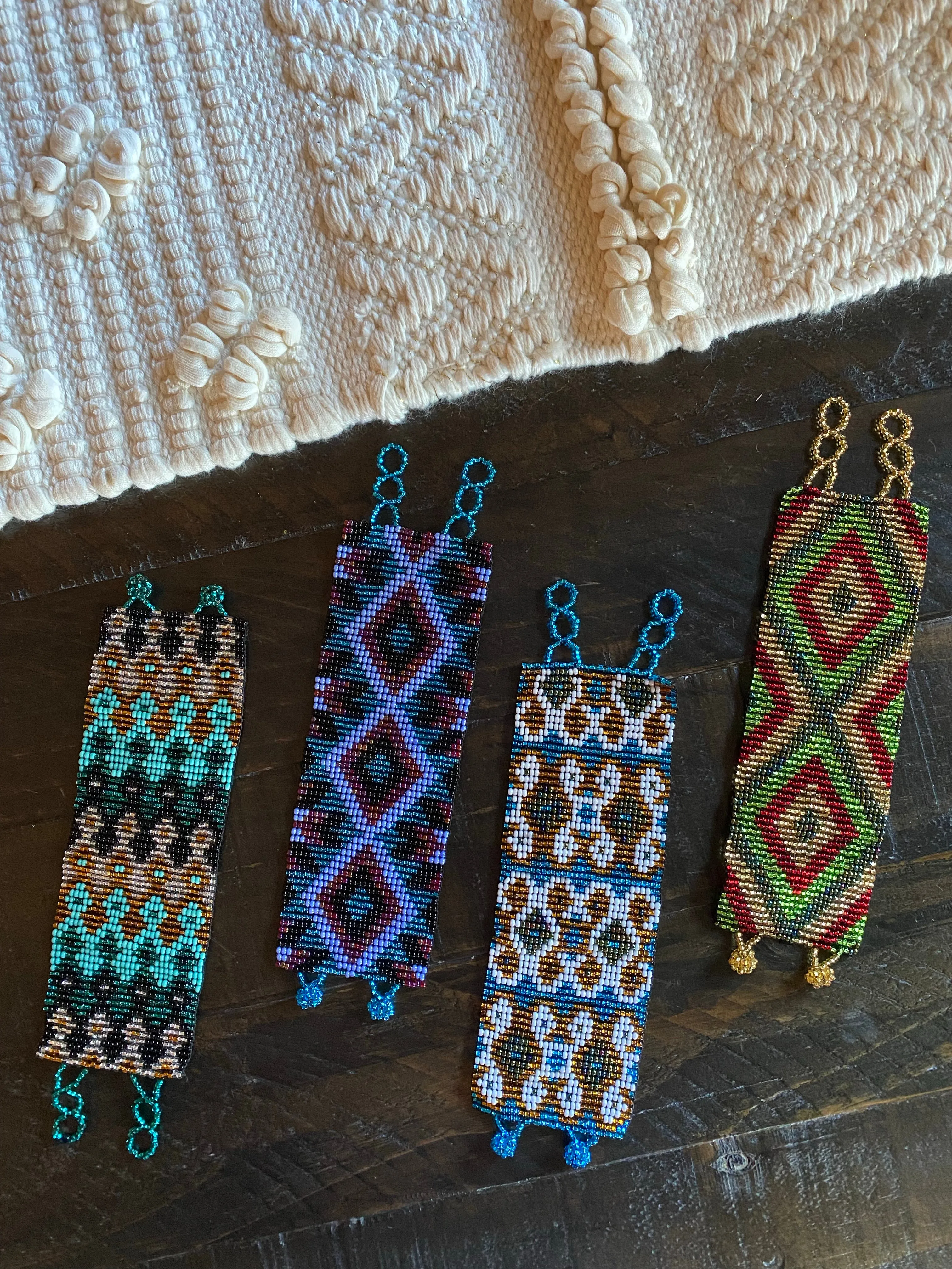 Guatemalan Beaded Cuff Bracelet