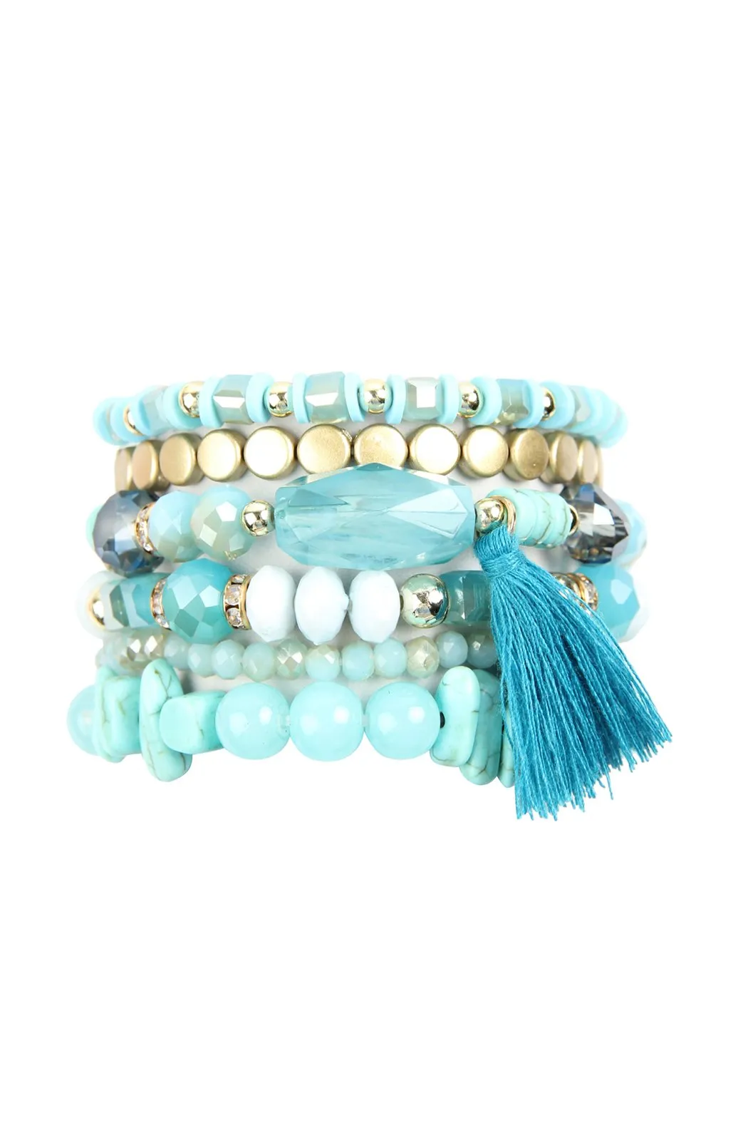 Hdb2201 - Boho Tassel Charm Bracelet